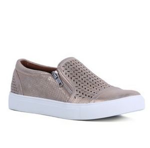 Report Alexa rose gold shimmer sneakers